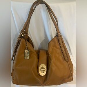 Coach Madison Carlyle Shoulder Bag - Tan Leather (As Is, See Photos)